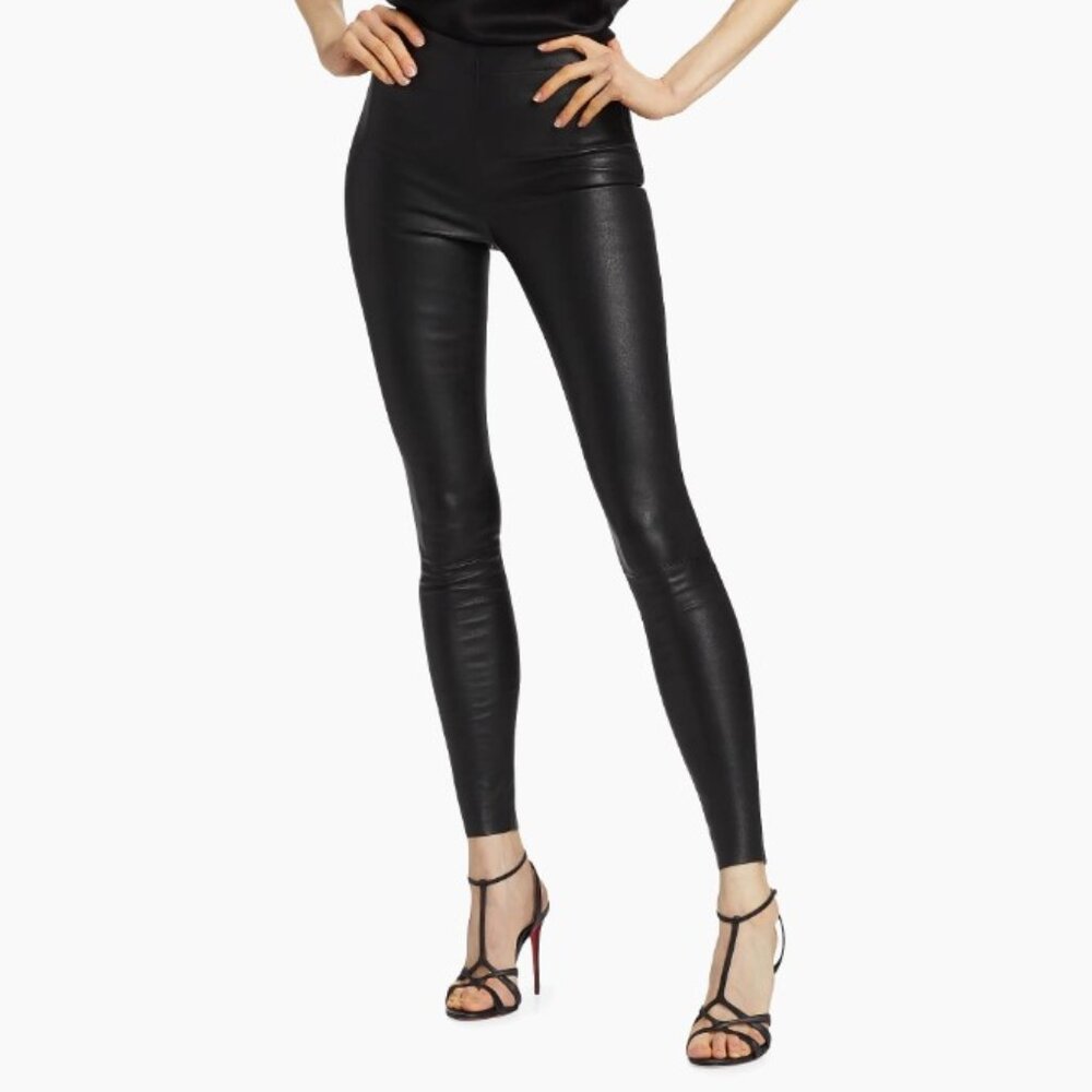 NWOT Alice + Olivia Maddox Genuine Leather Leggings